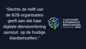 Je zou wellicht verwachten dat B2B-organisaties maar al te goed weten hóe belangrijk de klantbeleving is én dat ze daar goed op inspelen. Organisaties die voor andere organisaties werken, kennen namelijk vaak meer één-op-één klantcontacten dan B2C-organisaties. Toch blijkt uit grootschalig onderzoek van Blauw, naar de klantgedrevenheid van organisaties onder 11 sectoren in Nederland, dat dit niet altijd het geval is. Sterker nog, B2B-organisaties lopen op gebied van customer experience grotendeels áchter op andere organisaties. Hoe zit dat? En hoe kunnen business-to-business dienstverleners de customer experience verbeteren?